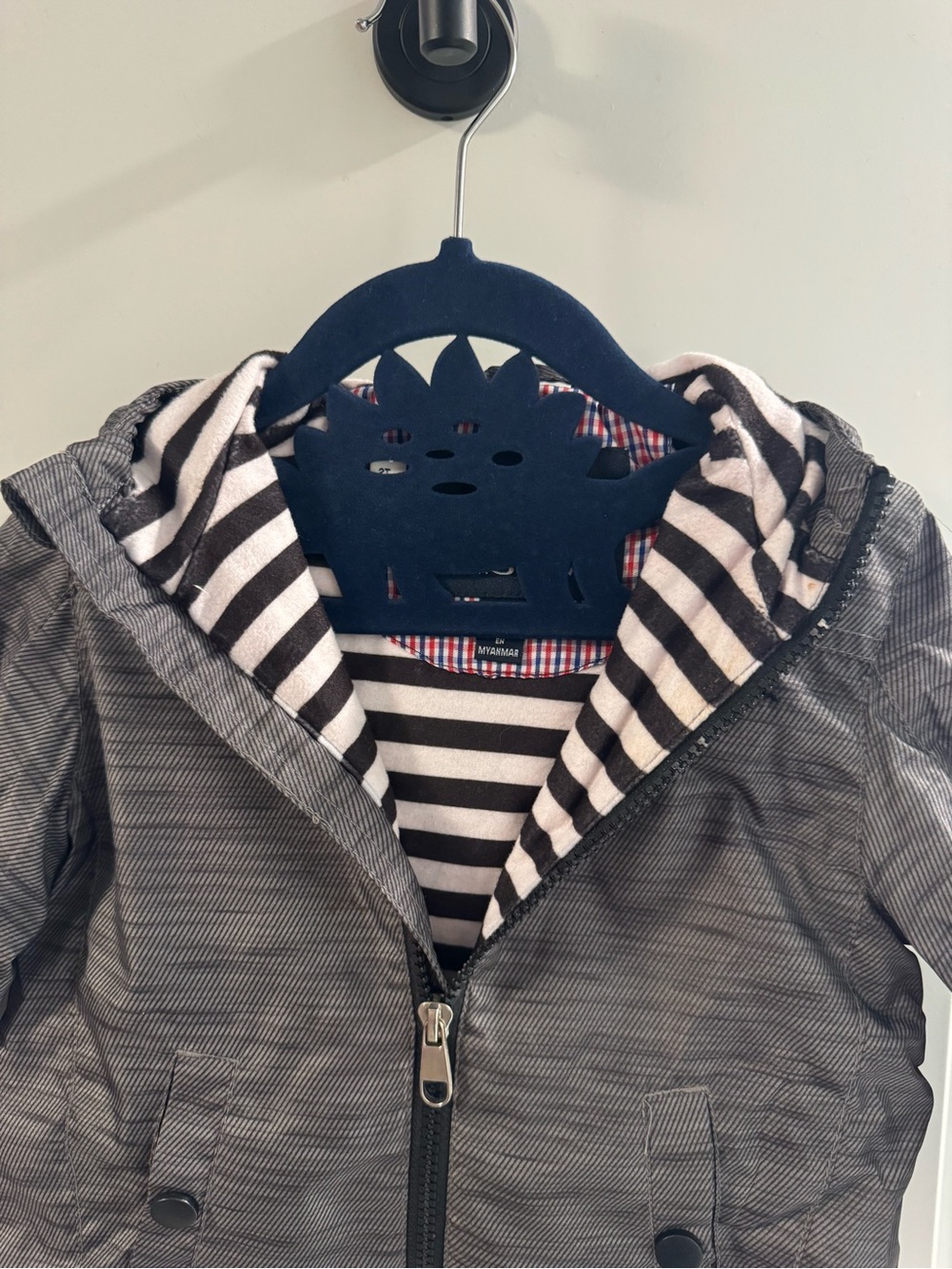 Ben Sherman Grey full zipper, hooded jacket
